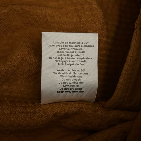 NWT SMALLABLE BASICS  Corduroy Zip Dress with Wide Sleeves | Hazelnut - Picture 6 of 7